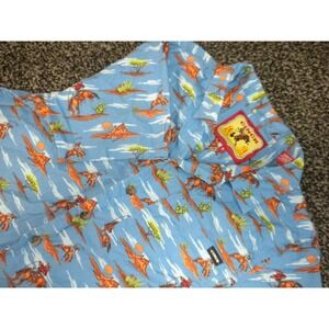 Cinch Shirt Mens S Blue Cowboy Collection AOP Bucking Bronco Southwestern Button